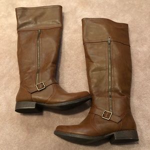 Just fab tan riding boots